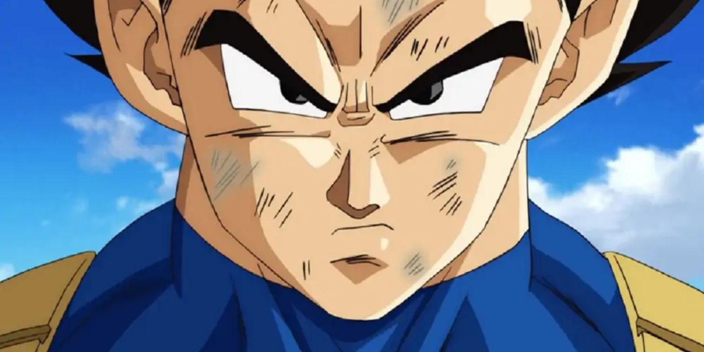 Vegeta looking angry in Dragon Ball Super