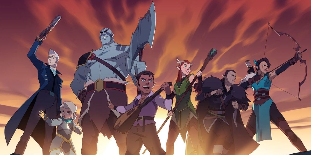 Vox Machina prepapring to fight in Critical Role The Legend of Vox Machina opening