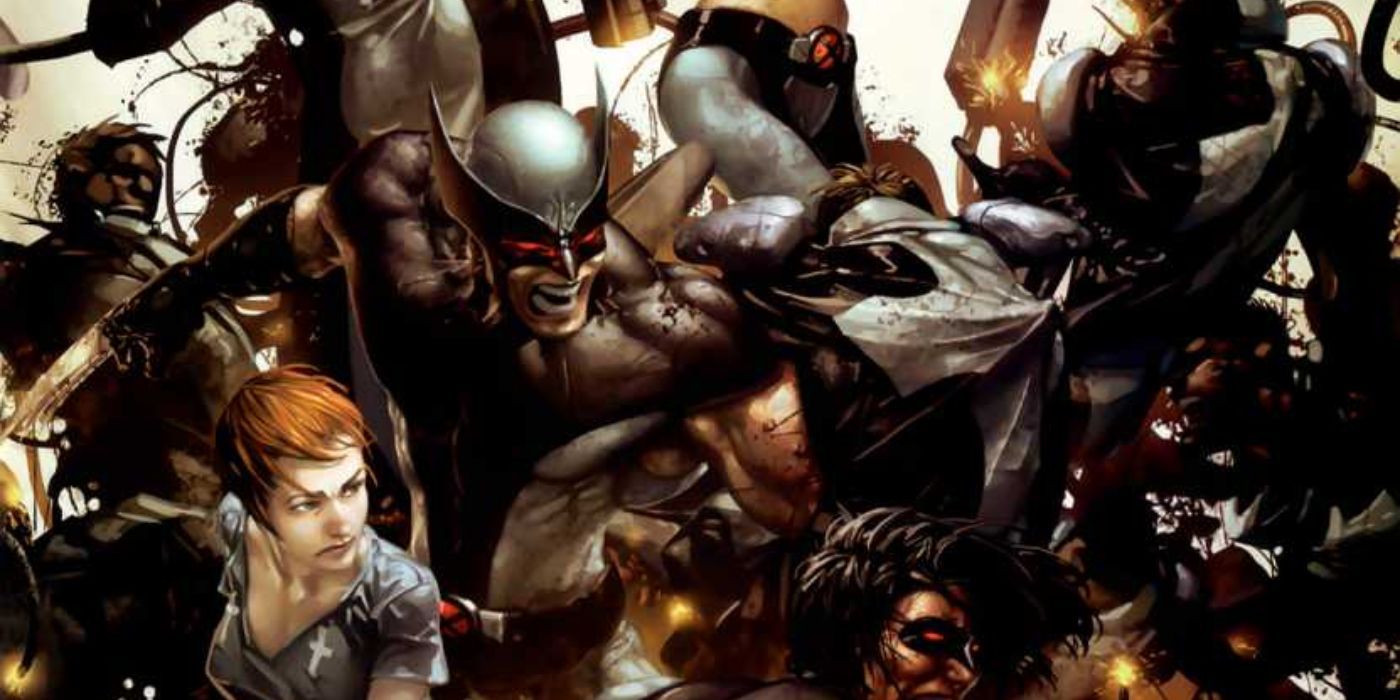 X-Force Vol 3 #2 Cover featuring Wolfsbane, Wolverine, and Warpath battling the Purifiers