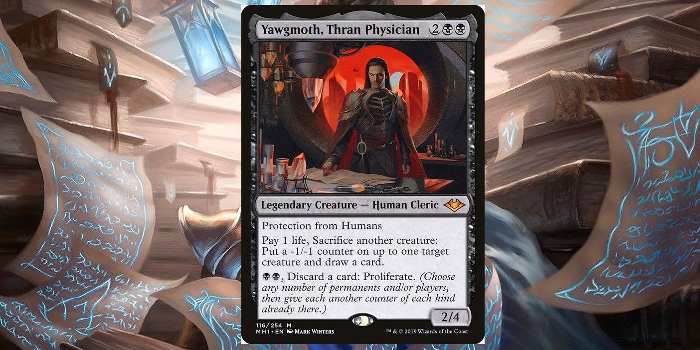 Yawgmoth, carta lendária do Thran Physician em Magic: The Gathering.