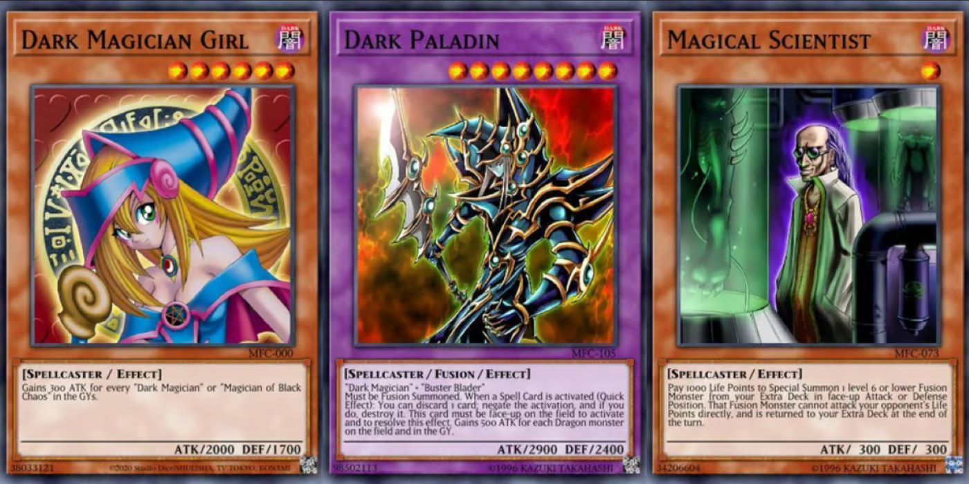 Yu-Gi-Oh!  Pacote de reforço Magician's Force Monstros Spellcaster, incluindo Dark Magician Girl, Dark Paladin e Magical Scientist