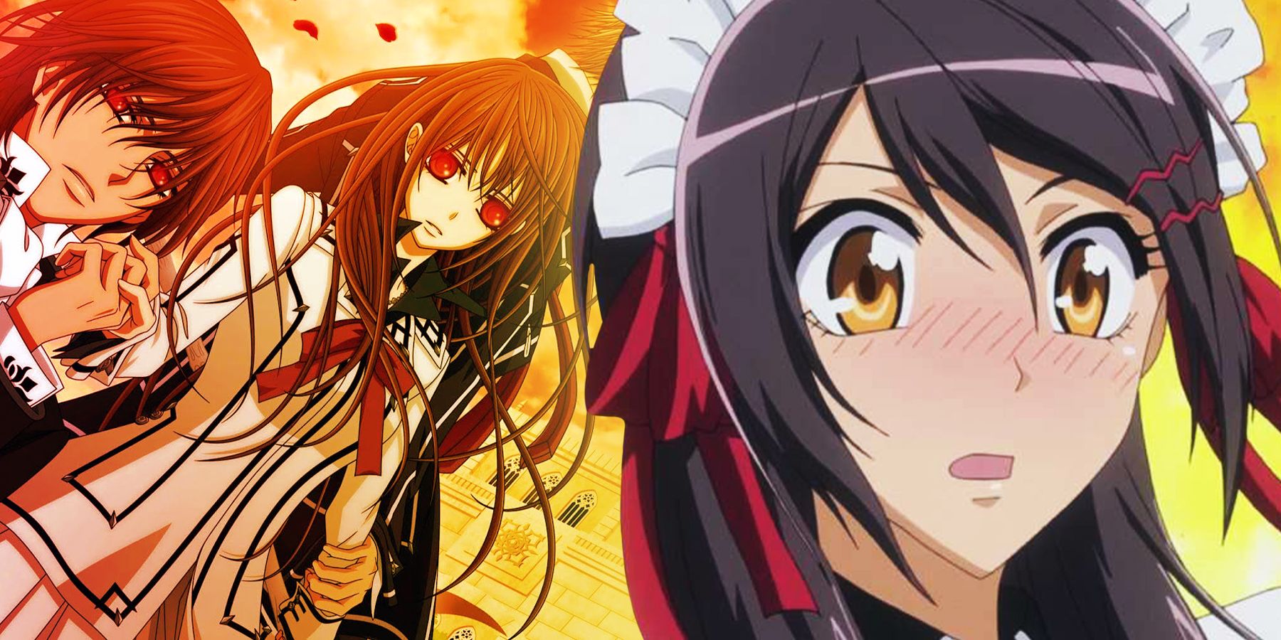 Characters from anime Vampire Knight and anime Maid Sama!