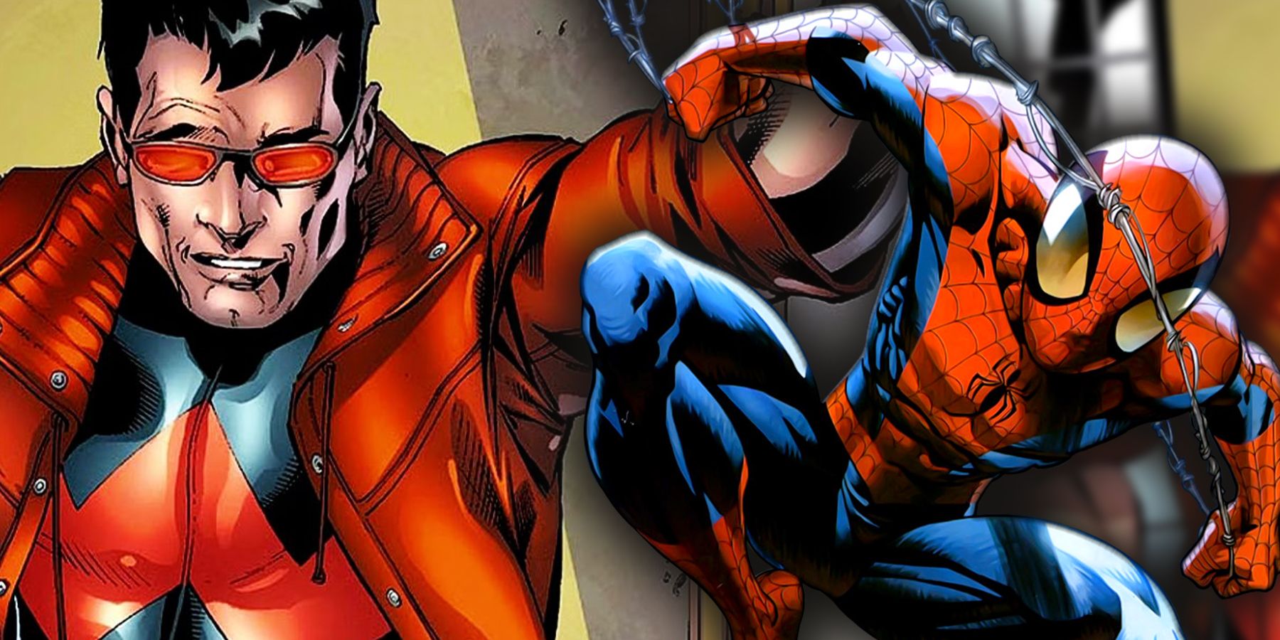 Wonder Man and Spider-Man of Marvel comics