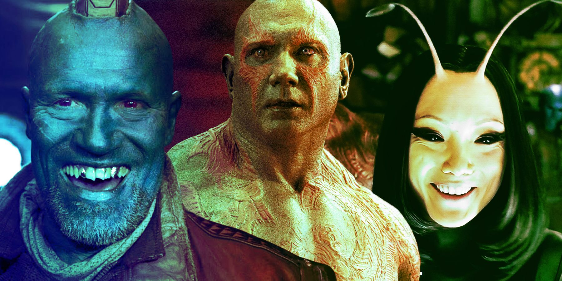 Yondu, Drax and Mantis from Guardians of the Galaxy