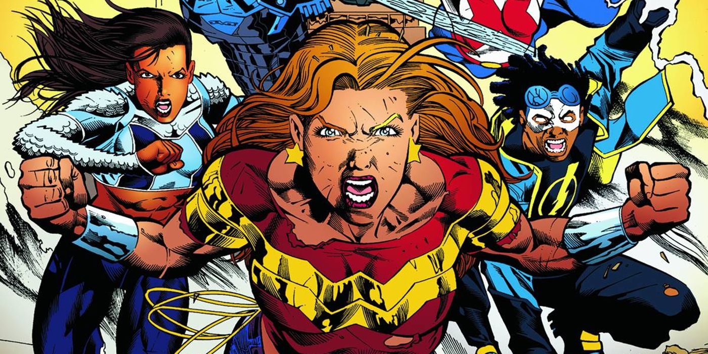 Static se une a Wonder Girl en vuelo en Teen Titans