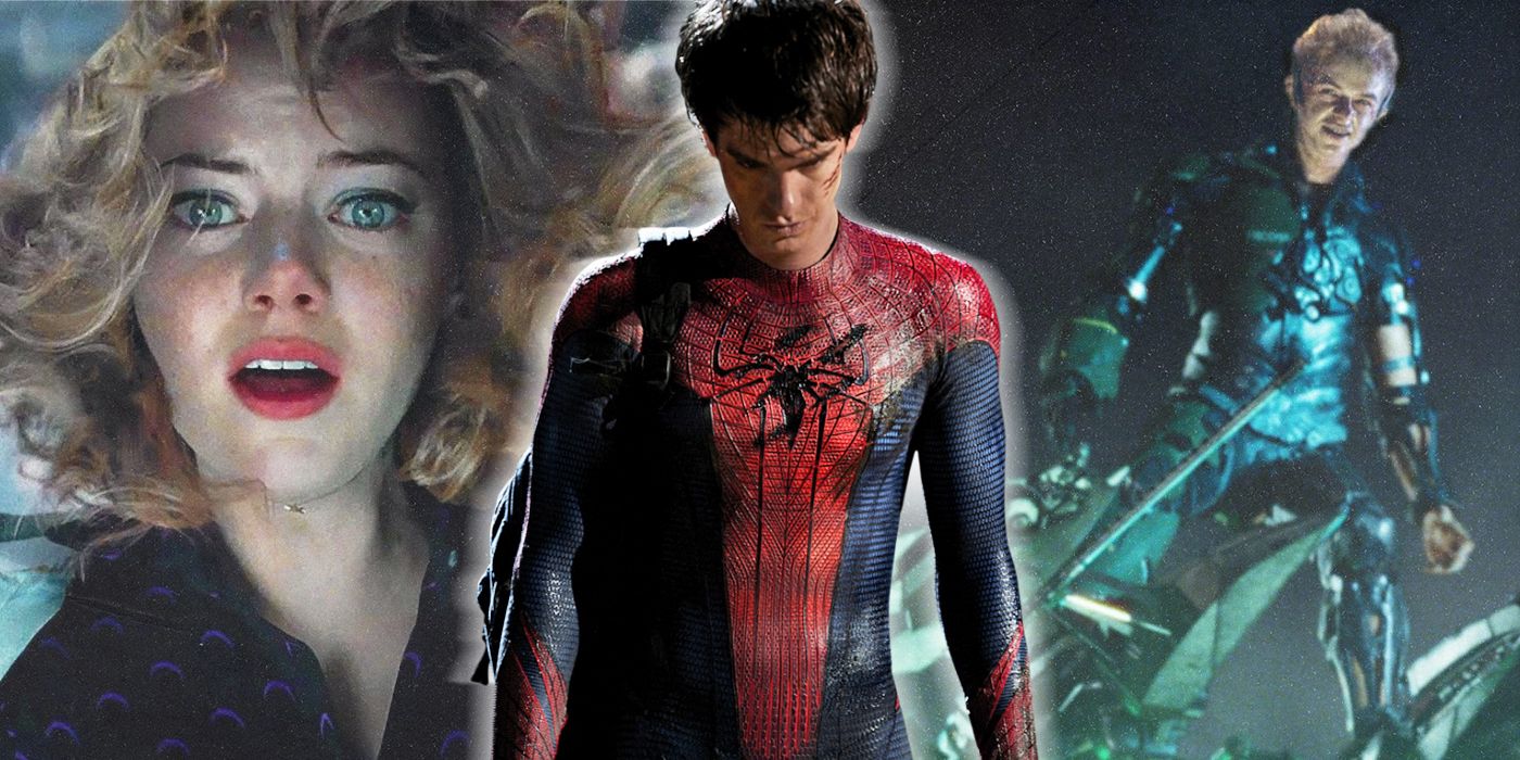unmasked Andrew Garfield's Spiderman, Gwen Stacy, and Green Goblin Amazing Spiderman 2
