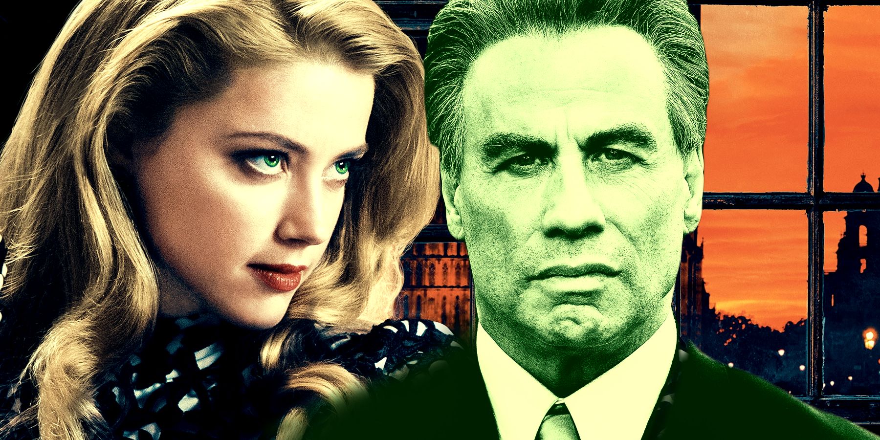 Amber Heard in London Fields (2018) and John Travolta in Gotti (2018)