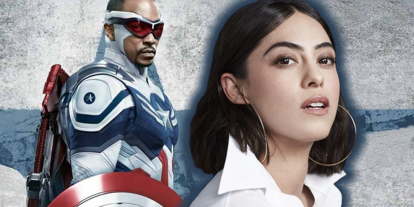 Anthony Mackie as Captain American 4 with  Rosa Salazar.