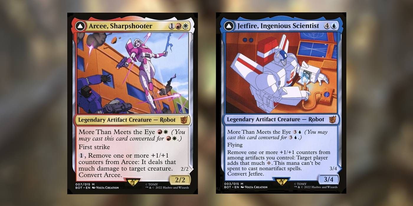cartas arcee e jetfire em mtg