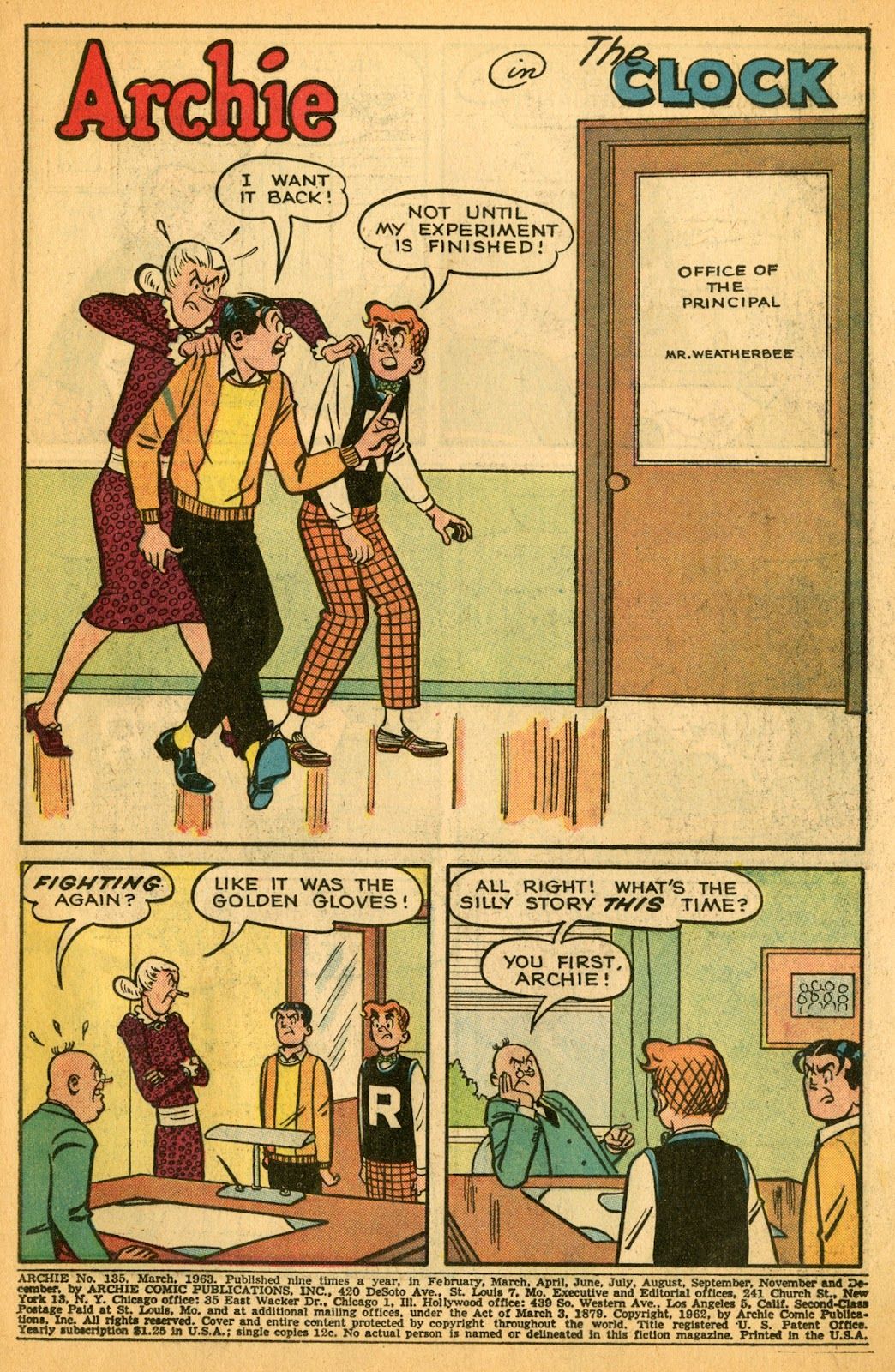 Archie #136 sees "The Clock"