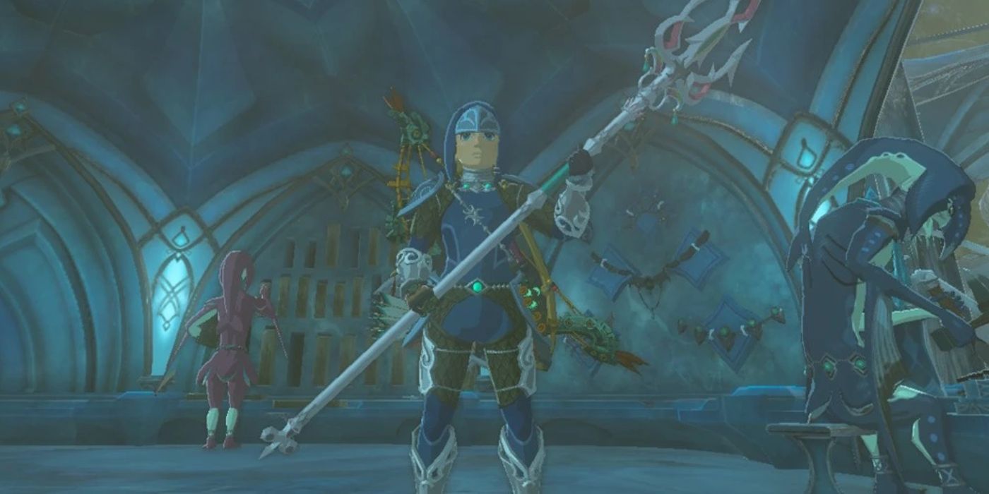 Lightscale Trident em The Legend of Zelda: Tears of the Kingdom