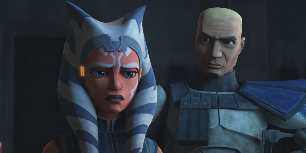 Capitão Rex e Ahsoka em Star Wars: The Clone Wars