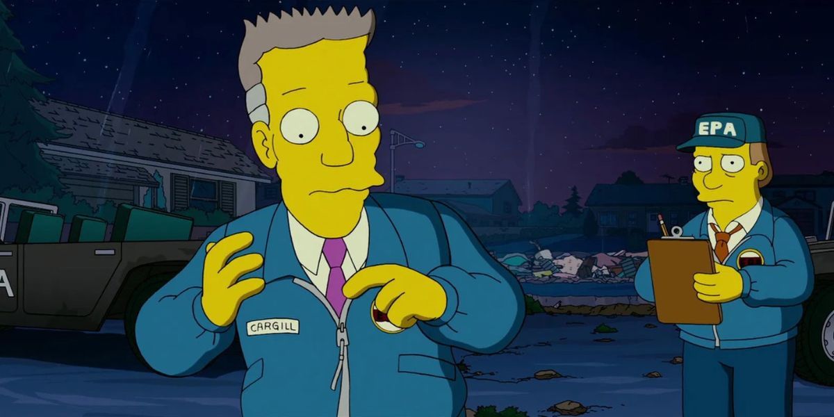 Cargill a l'air confus dans le film Les Simpson.