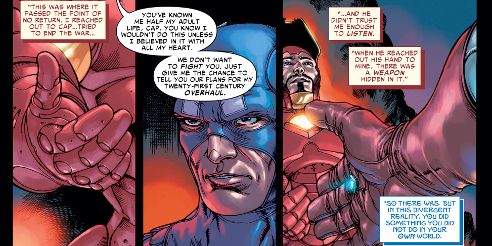 Homem de Ferro é obrigado a revisitar um erro que cometeu durante a Guerra Civil com o Capitão América em What If da Marvel