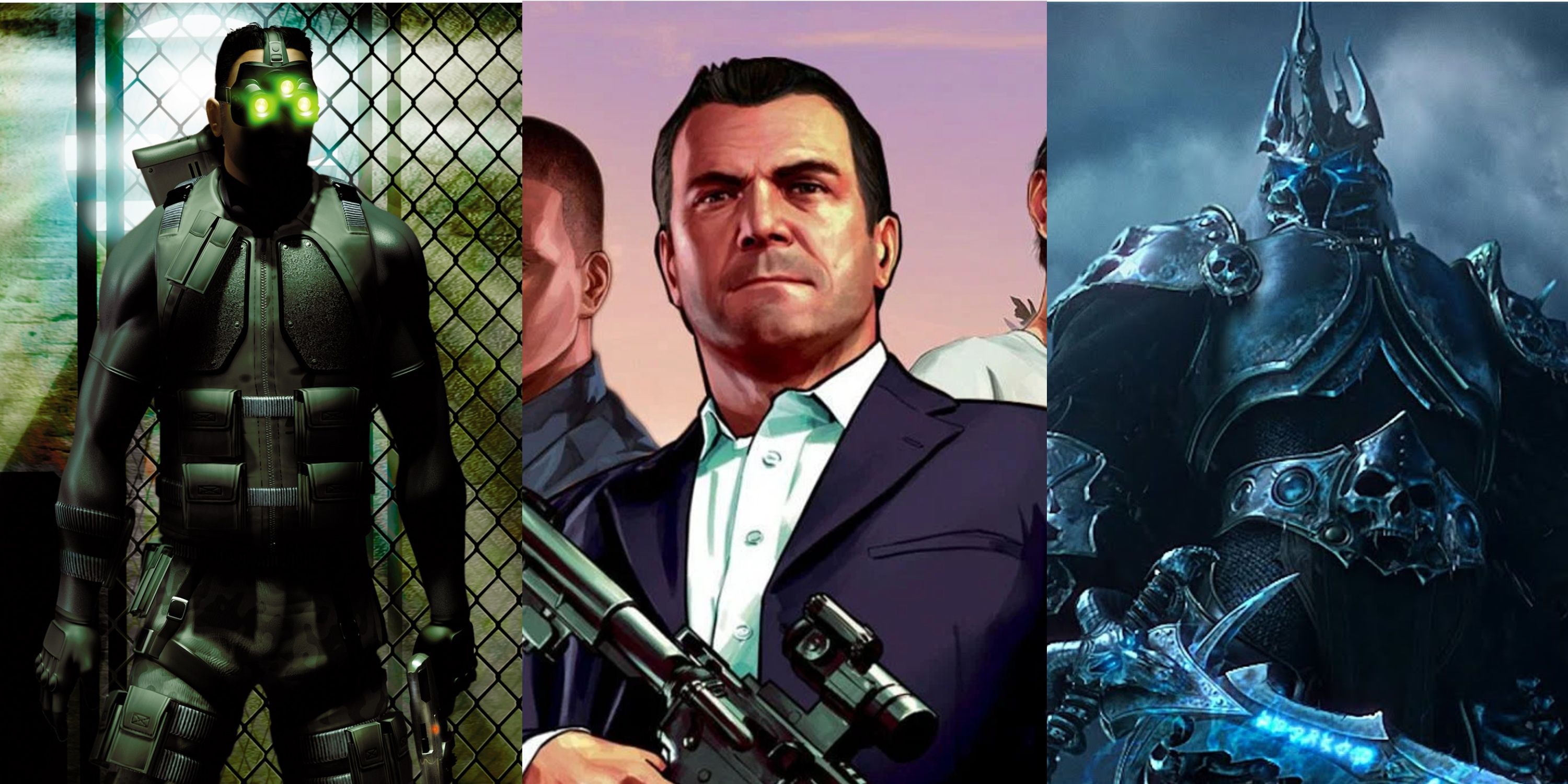 Image of Splinter Cell, GTA and WoW