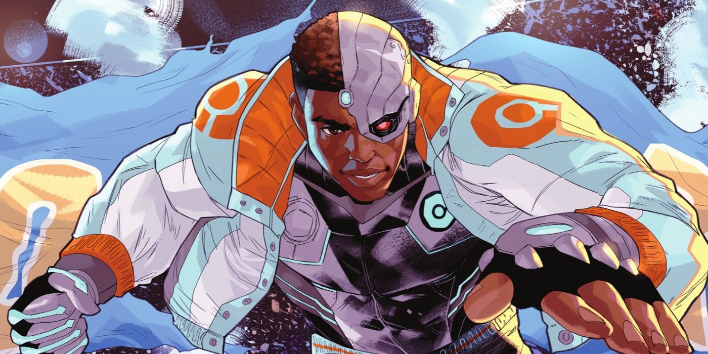 Cyborg on the cover of DC's Cyborg #1.