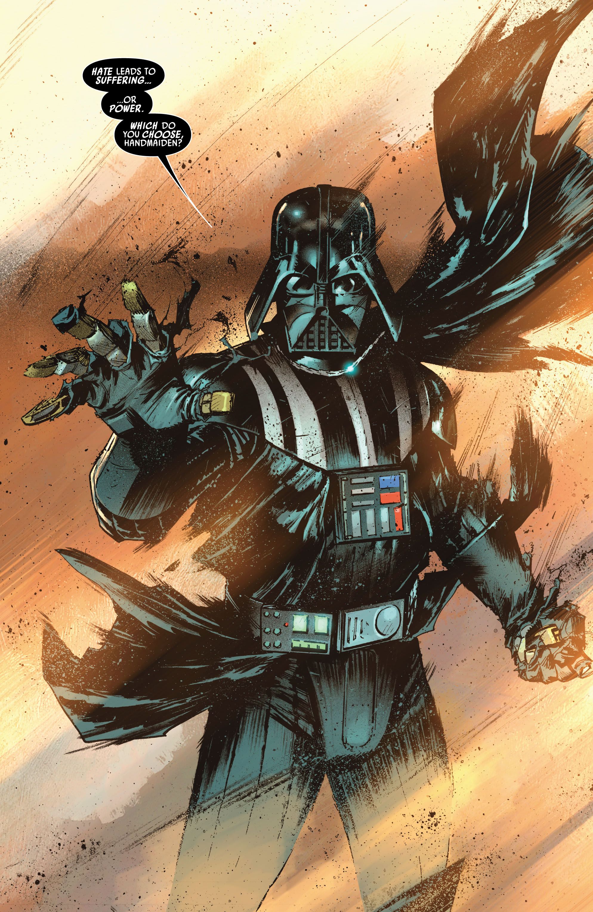 Darth Vader gives Sabé an ultimatum in Star Wars Darth Vader #34