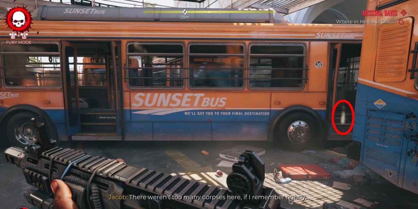 Um ônibus aparece em Dead Island 2