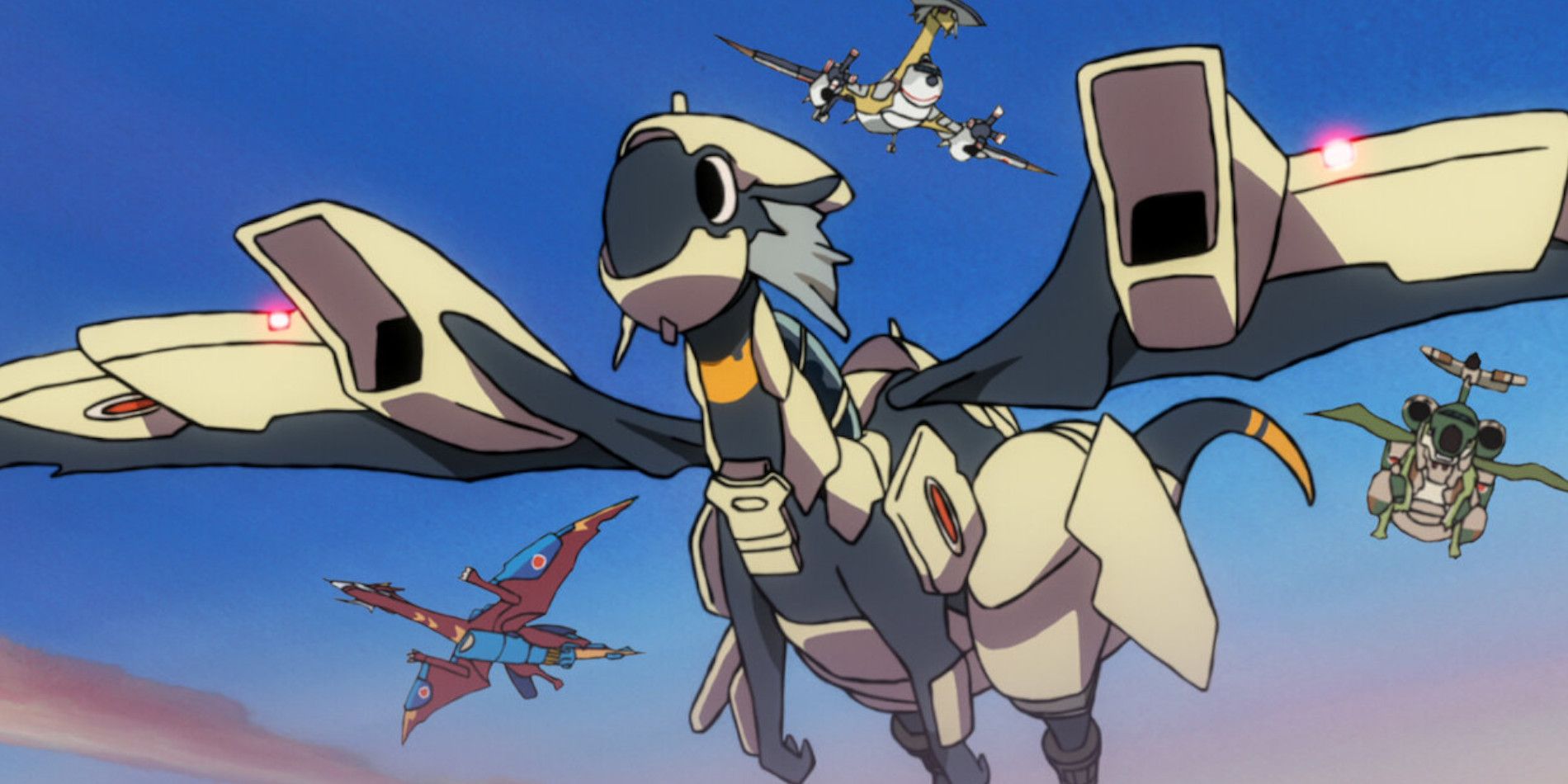 Dragon Pilot : Hisone Et Masotan, Masotan Volant Dans Les Airs Avec Les Autres Dragons