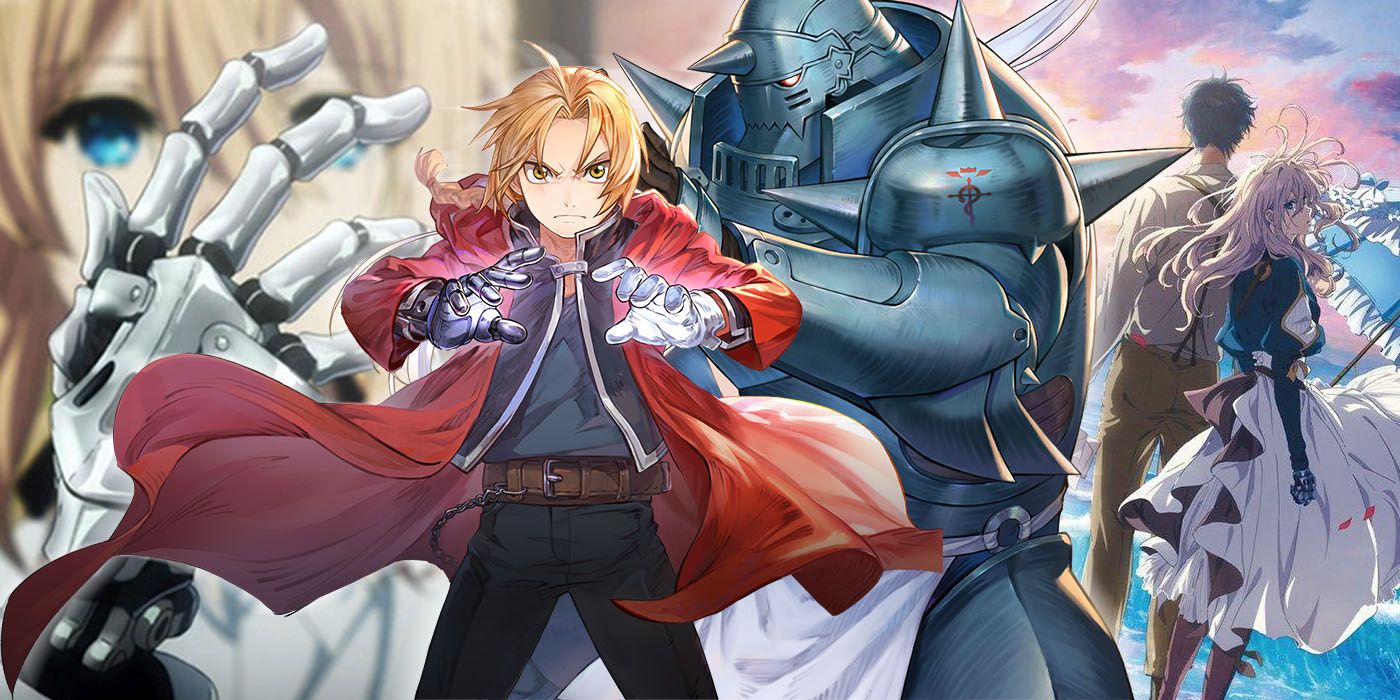 Ed and Al from Fullmetal Alchemist and Violet from Violet Evergarden