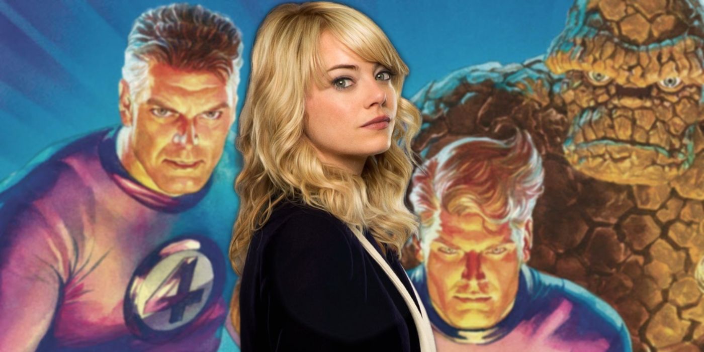 Emma Stone and the Fantastic Four Alex Ross Cover