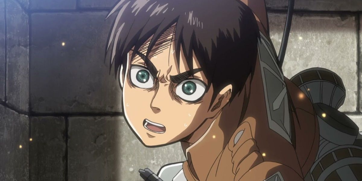 Eren Yeager looking shocjed in the Attack on Titan: Chronicle movie