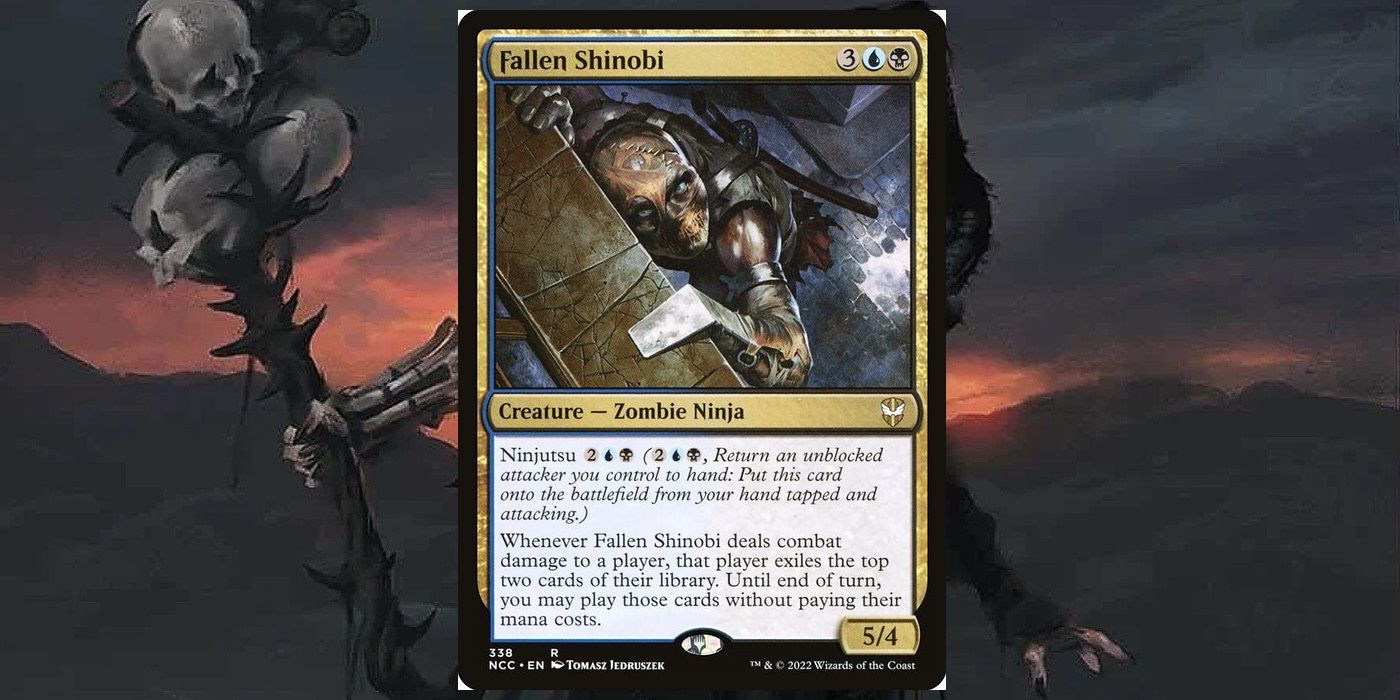 cartão de zumbi shinobi caído em mtg