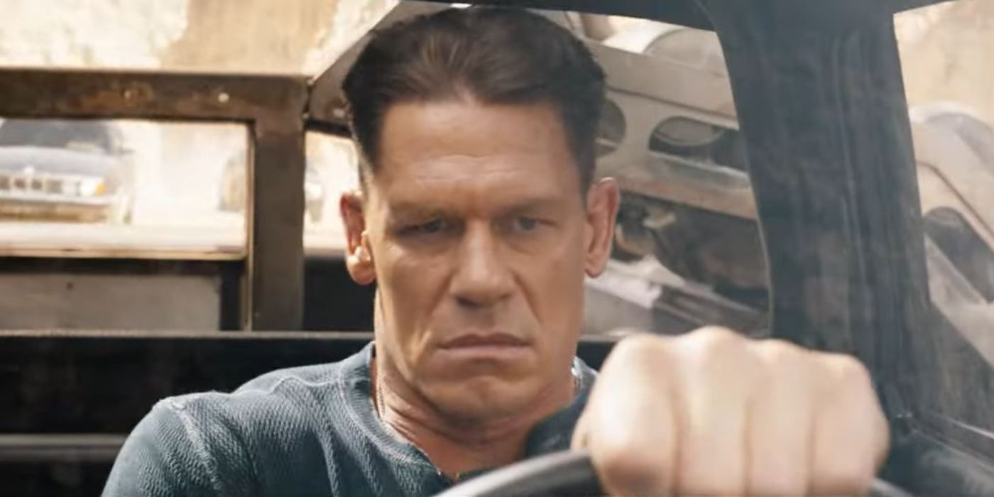 Jakob Toretto (John Cena) drives his car in Fast X.