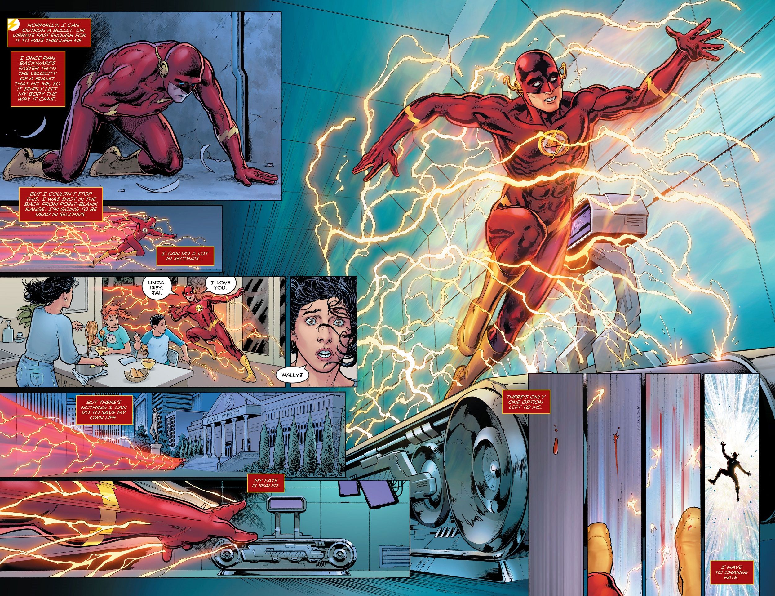 Flash running in Titans #1