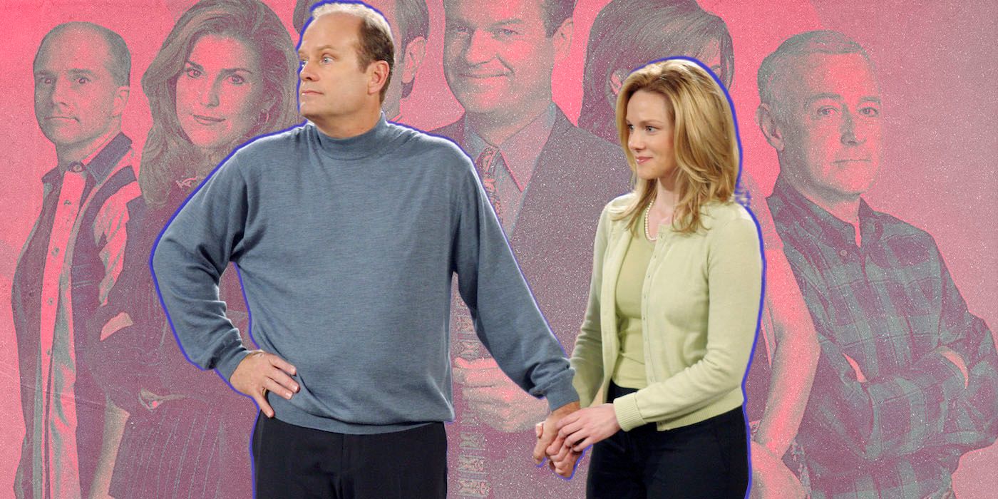 Frasier and Charlotte holding hands