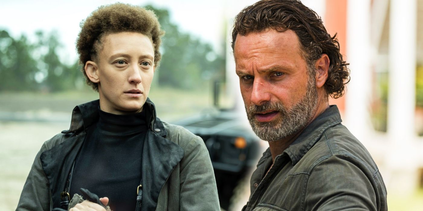 Fear the Walking Dead's Shrike and The Walking Dead's Rick Grimes.
