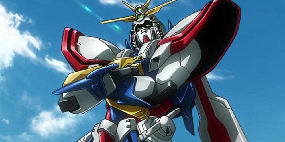 God Gundam strikes a pose in Gundam Build Divers Battlogue
