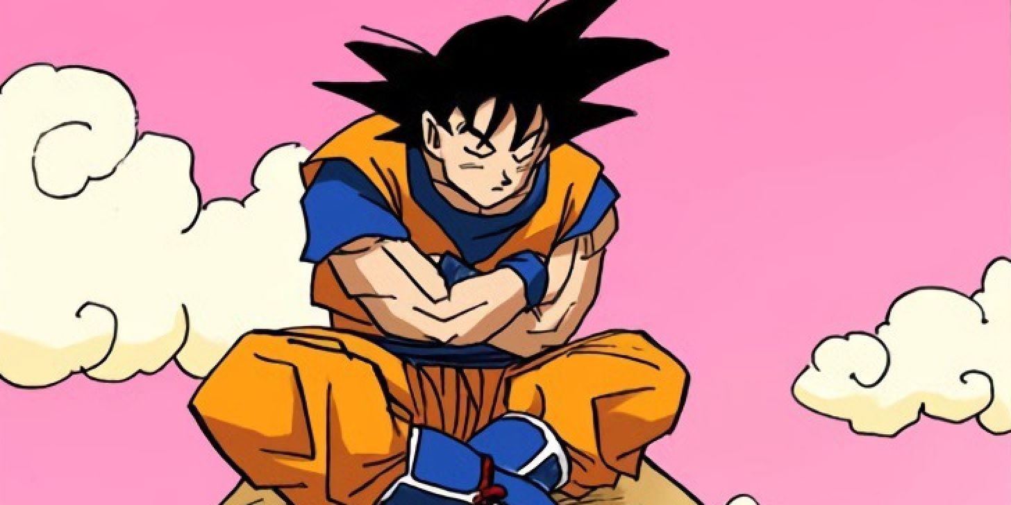 Goku Meditating in Other World in Dragon Ball Z