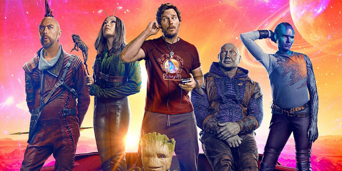 Guardians of the Galaxy Vol 3 characters posing in the MCU.