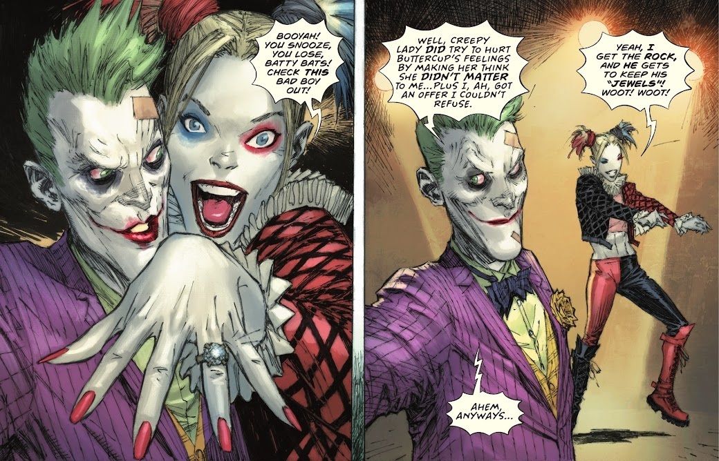 Harley and Joker are engaged