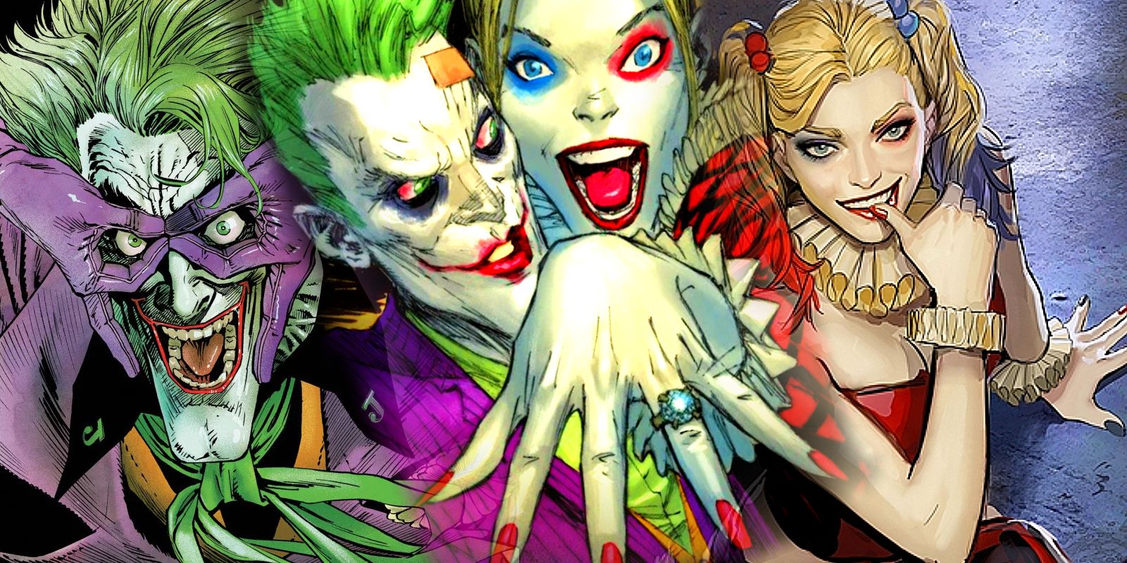 Harley and Joker engagement banner