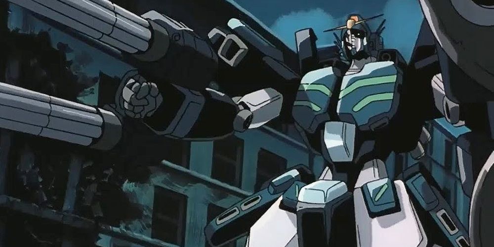 Heavyarms Custom draws its miniguns in Gundam Wing: Endless Waltz