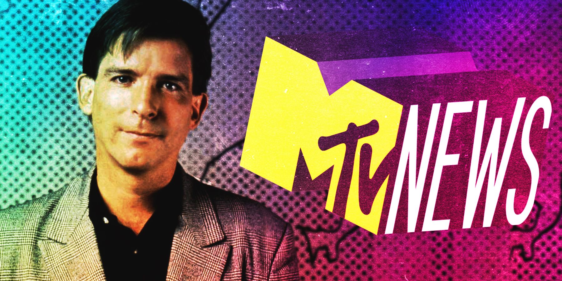 Kurt Loder of MTV News and the MTV News logo