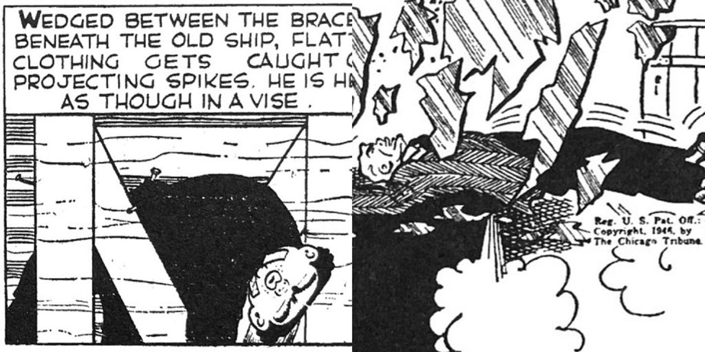 Flattop and The Brow die in Dick Tracy comics