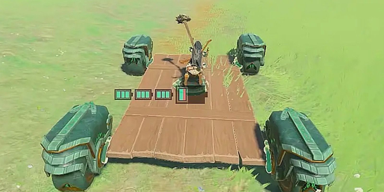 Rodas pequenas se movem muito rapidamente em Tears of the Kingdom. 