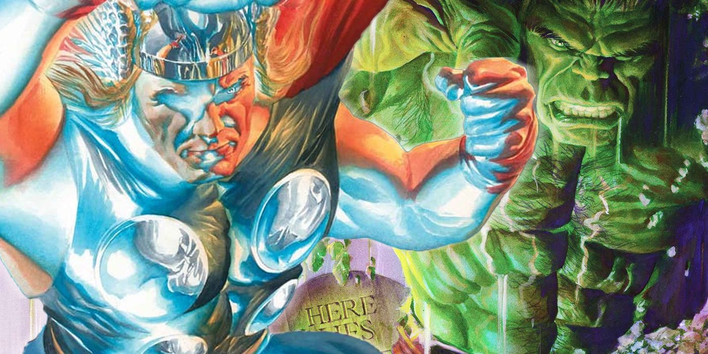 Immortal Thor in front of immortal Hulk