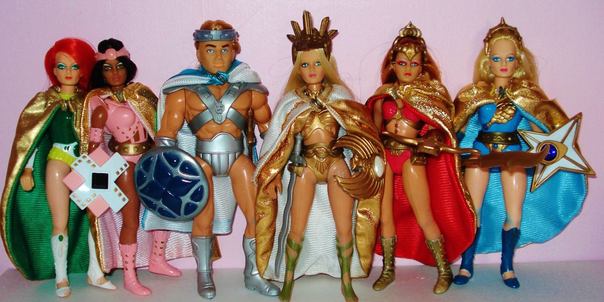 Toys of Jade, Onyx, Prince Kroma, Golden Girl, Rubee and Saphire from Golden Girl and the Guardians of the Gemstones