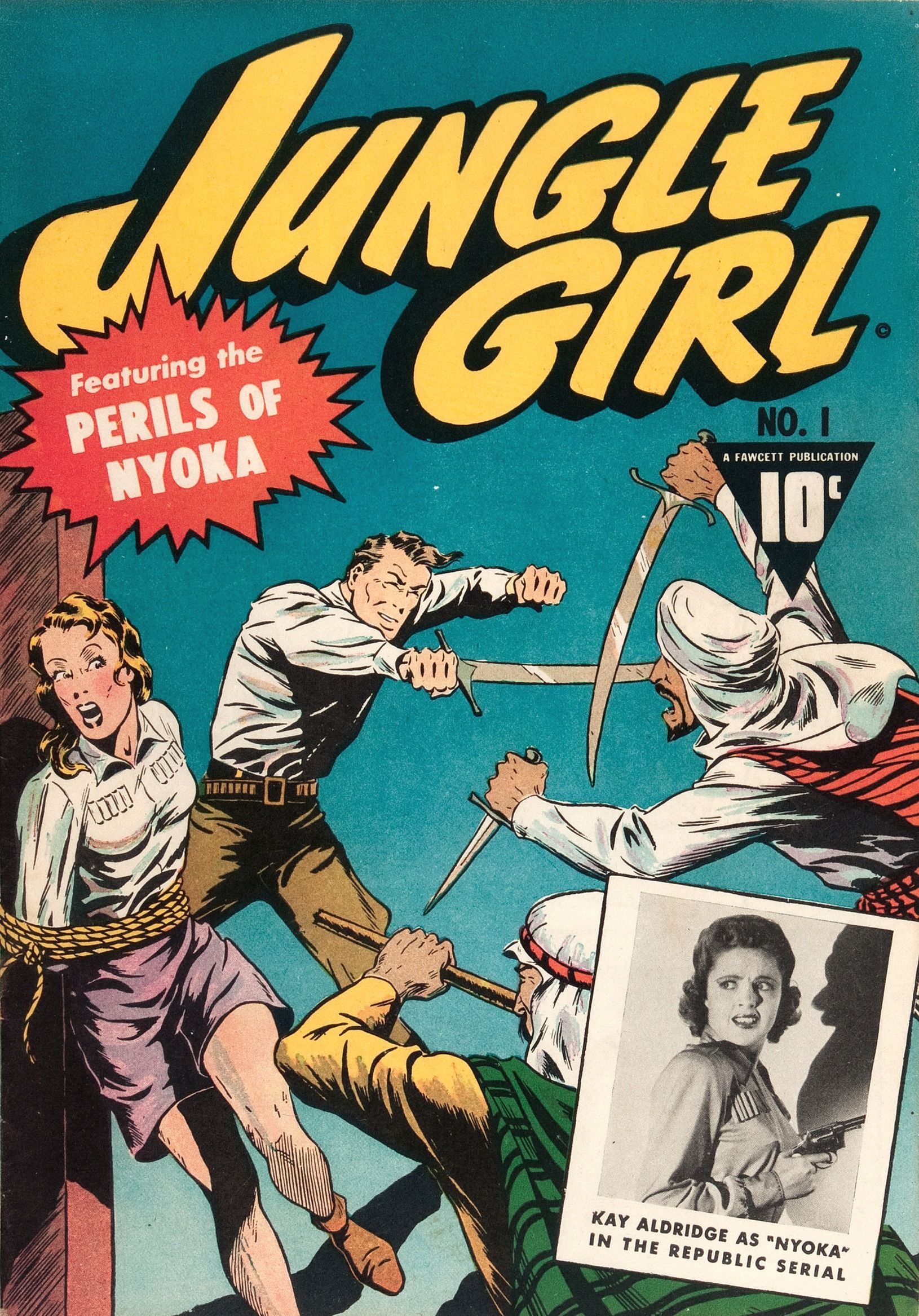 A estréia de Jungle Girl, a história em quadrinhos