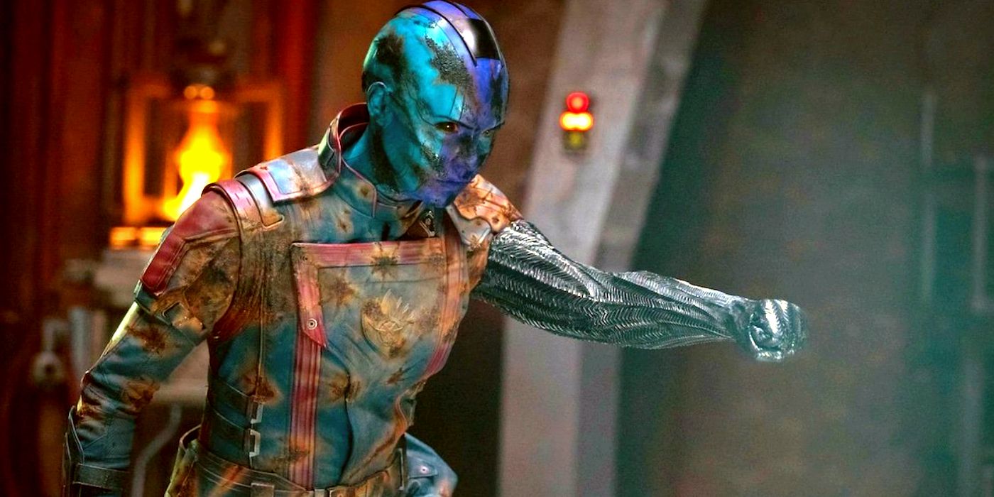 Karen Gillan portrays the role of Nebula in Guardians of the Galaxy Vol. 3.