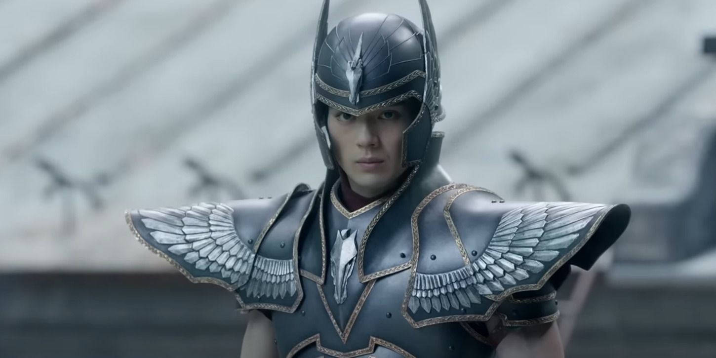 Seiya transformed in the live-action Knights of the Zodiac movie