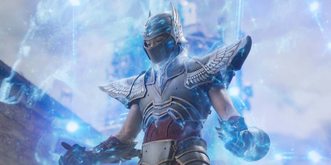 Seiya powers up in the live-action Knights of the Zodiac movie