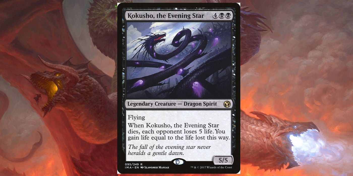 Kokusho, a carta Estrela Vespertina em MTG.