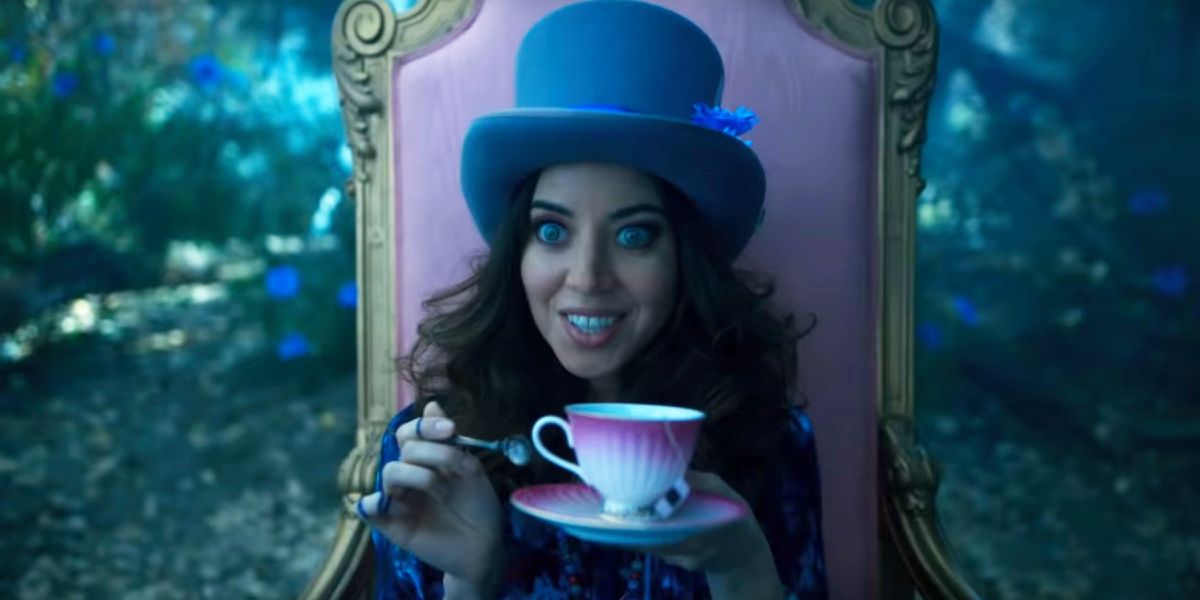 Aubrey Plaza as Lenny Busker (dressed as the Mad Hatter) in FX's Legion