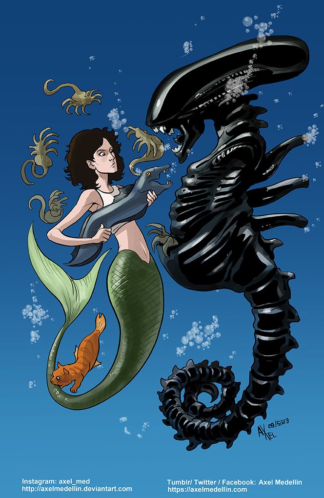 Ripley como uma sereia