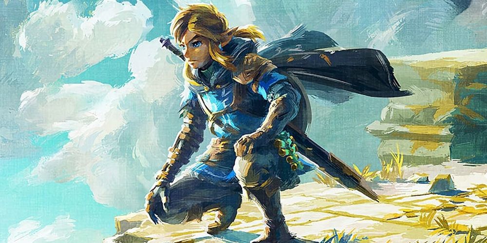Link scouts the horizon in The Legend of Zelda: Tears of the Kingdom